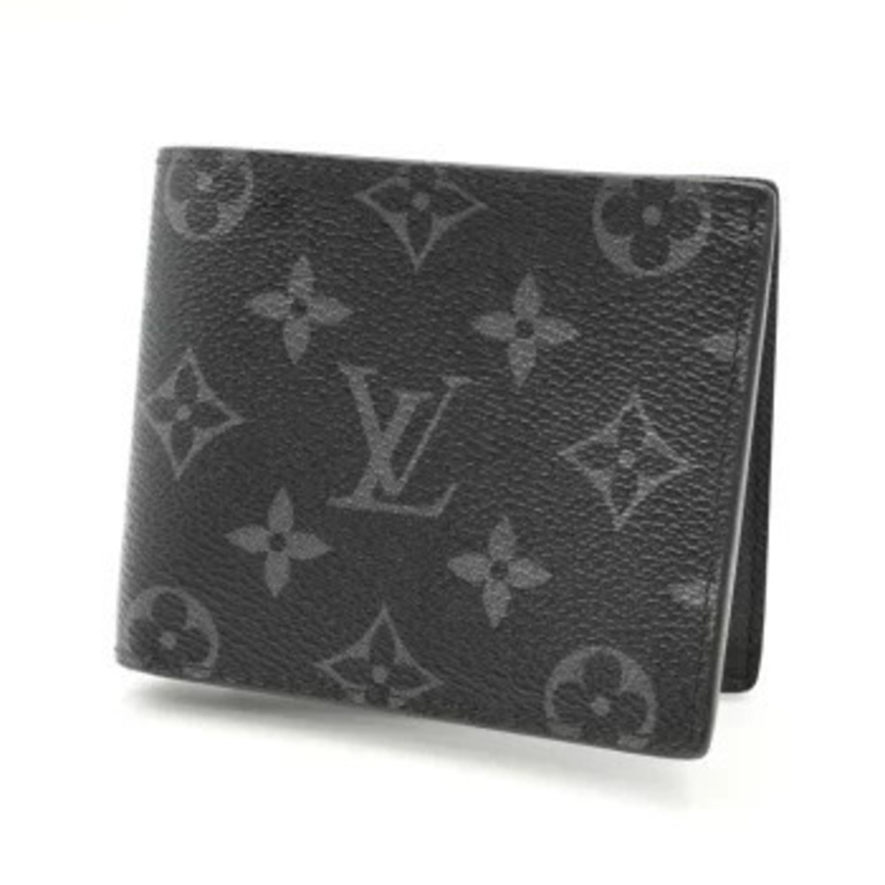 Louis Vuitton Zippy Wallet Horizontal Round Zipper Monogram Canvas Eclipse Black